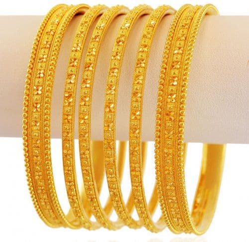 Gold Bangles Set